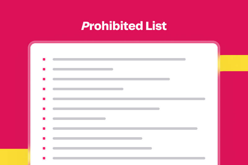 Prohibited List | Fondy